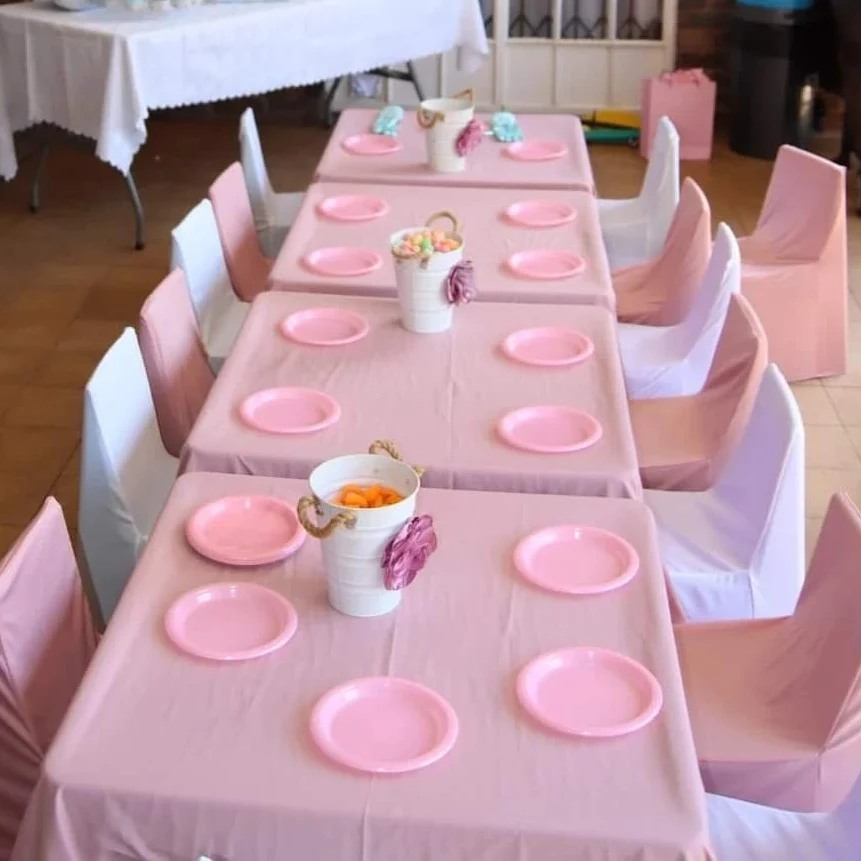 Kids Table Cover - White 